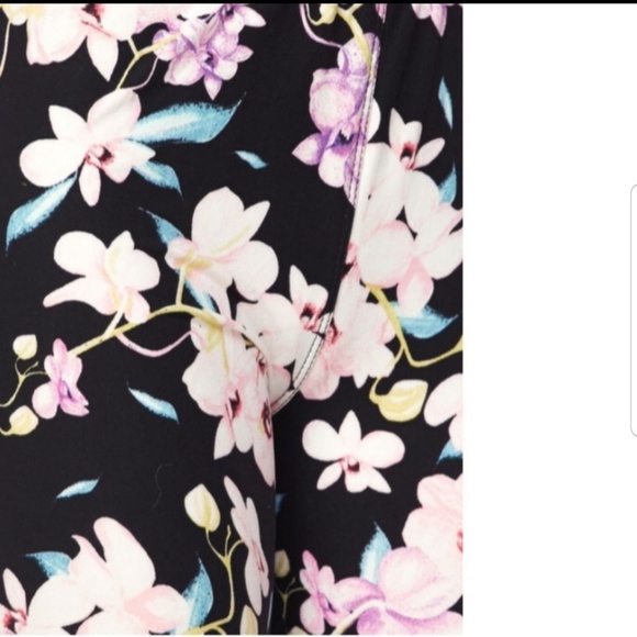 Floral Print Ankle Leggings - Picture 3 of 3